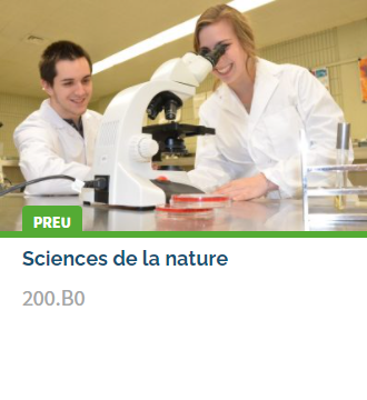 Page sciences de la nature