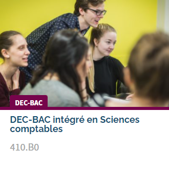 DEC-BAC intégré en Sciences comptables
